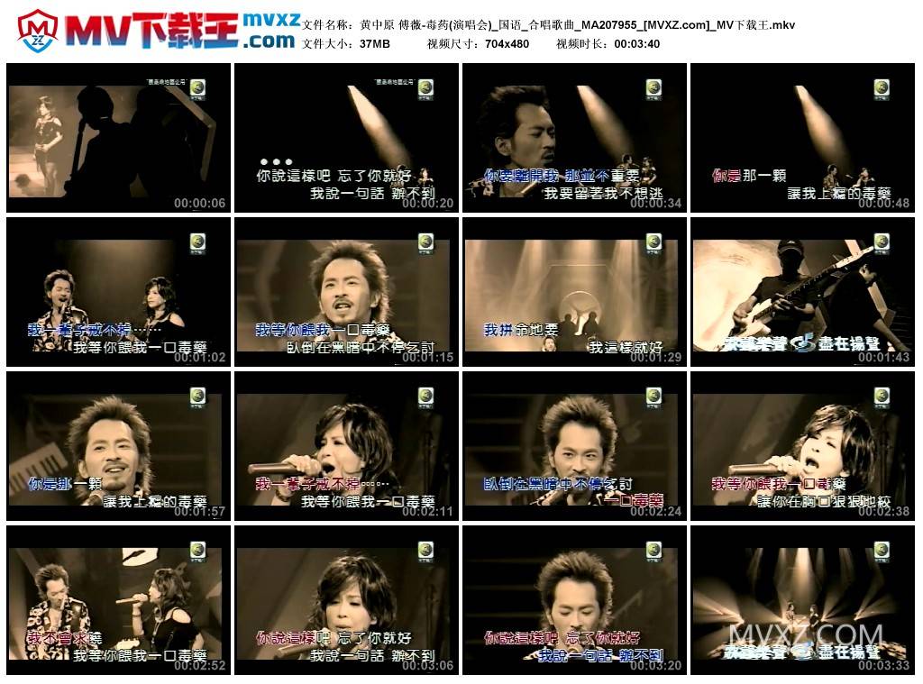 黄中原 傅薇-毒药(演唱会)_国语_合唱歌曲_MA207955